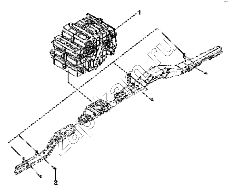 Схема/чертеж: 8101A-C0200 Heater group / DongFeng EQ4251W2 - 999Z
