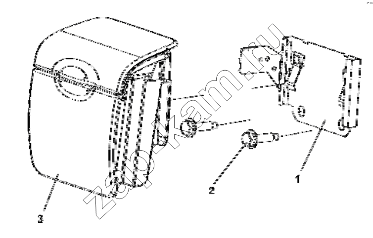 Схема/чертеж: 8203A-C0100 Ashtray group / DongFeng EQ4251W2 - 999Z