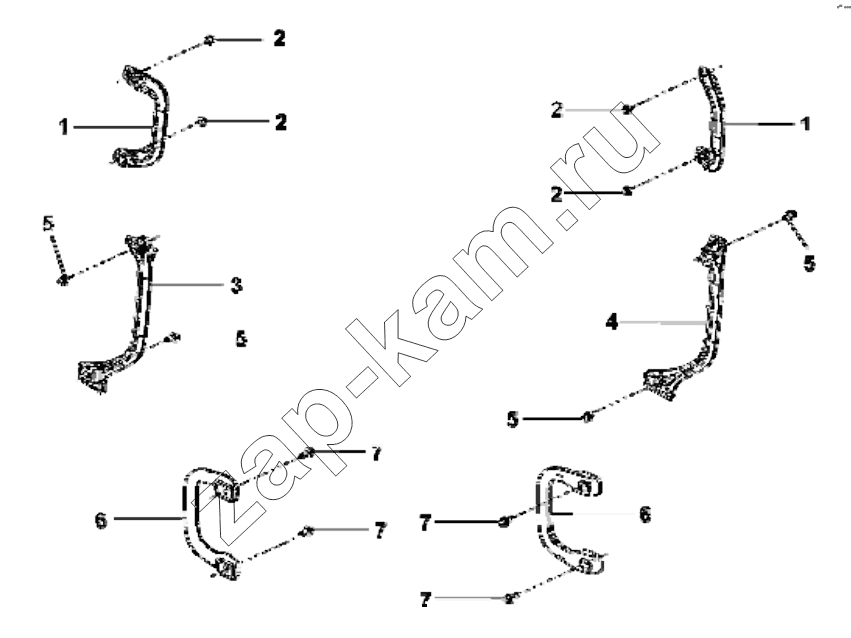 Схема/чертеж: 8211B-C0100 Interior armrest group / DongFeng EQ4251W2 - 999Z