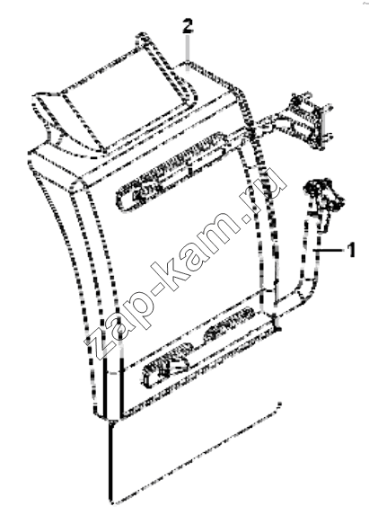 Схема/чертеж: 8403A-C0303 Left rear mudguard group / DongFeng EQ4251W2 - 999Z