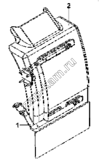 Схема/чертеж: 8403B-C0305 Right rear mudguard group / DongFeng EQ4251W2 - 999Z