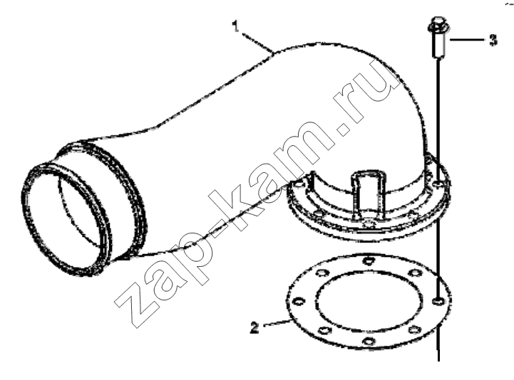 Схема/чертеж: IC9450 Intake connecting piece group / DongFeng EQ4251W2 - 999Z
