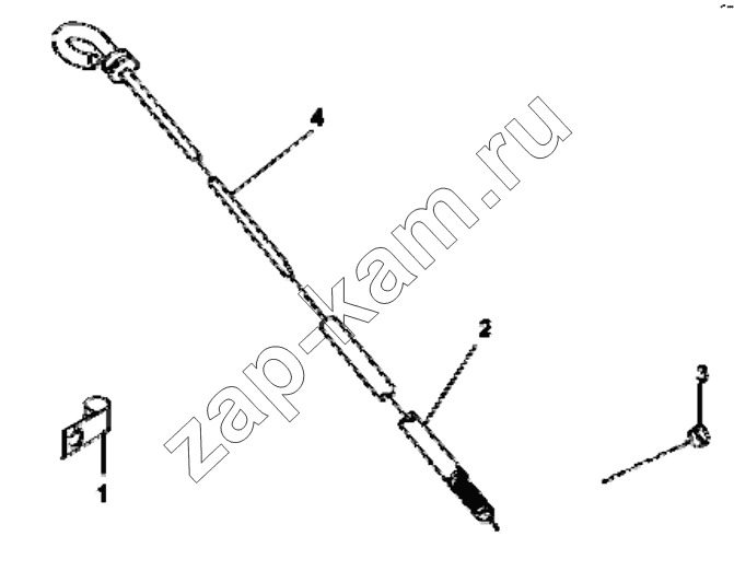 Схема/чертеж: LG90191 Engine oil scale group / DongFeng EQ4251W2 - 999Z