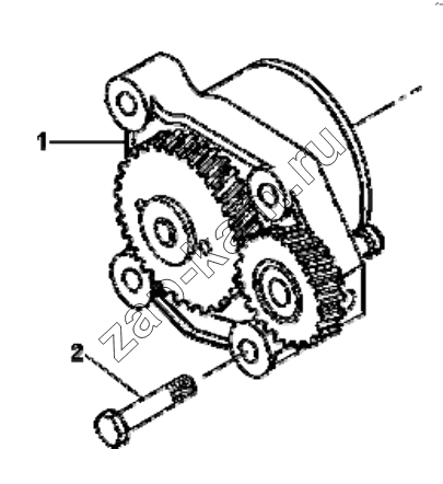 Схема/чертеж: LP9724 Engine oil pump group / DongFeng EQ4251W2 - 999Z