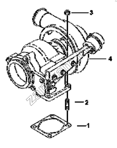 Схема/чертеж: PP98671 Supercharger group / DongFeng EQ4251W2 - 999Z