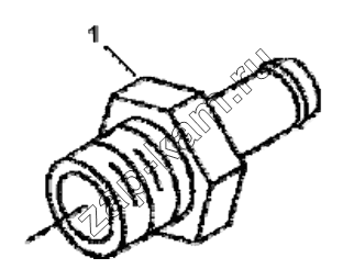 Схема/чертеж: RP9042 Engine outlet pipe group / DongFeng EQ4251W2 - 999Z