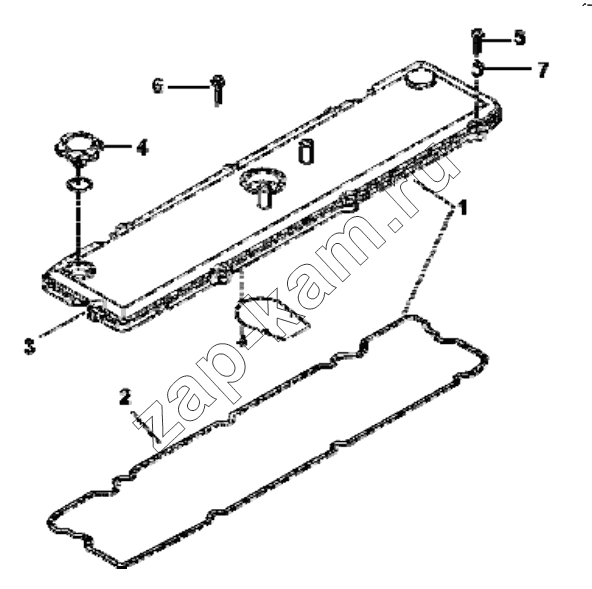 Схема/чертеж: VC9775 Air valve cover group / DongFeng EQ4251W2 - 999Z