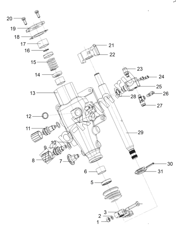 Схема/чертеж: Узел управления / FAW CA3250 (P66K24T1E5)