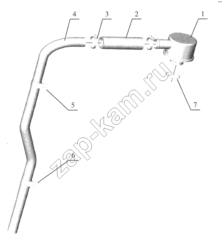 Схема/чертеж: Crankshaft Ventilation / FAW CA6110