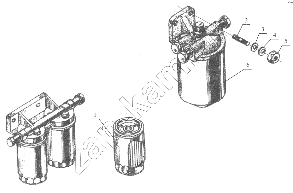 Схема/чертеж: Fuel Filter / FAW CA6110
