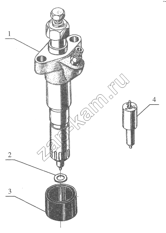 Схема/чертеж: Fuel Injector / FAW CA6110