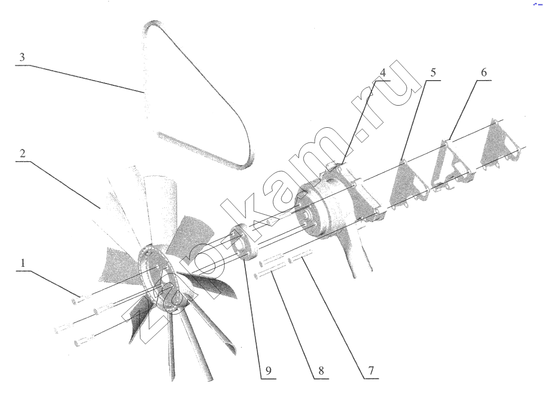 Схема/чертеж: Water Pump and Fan / FAW CA6110