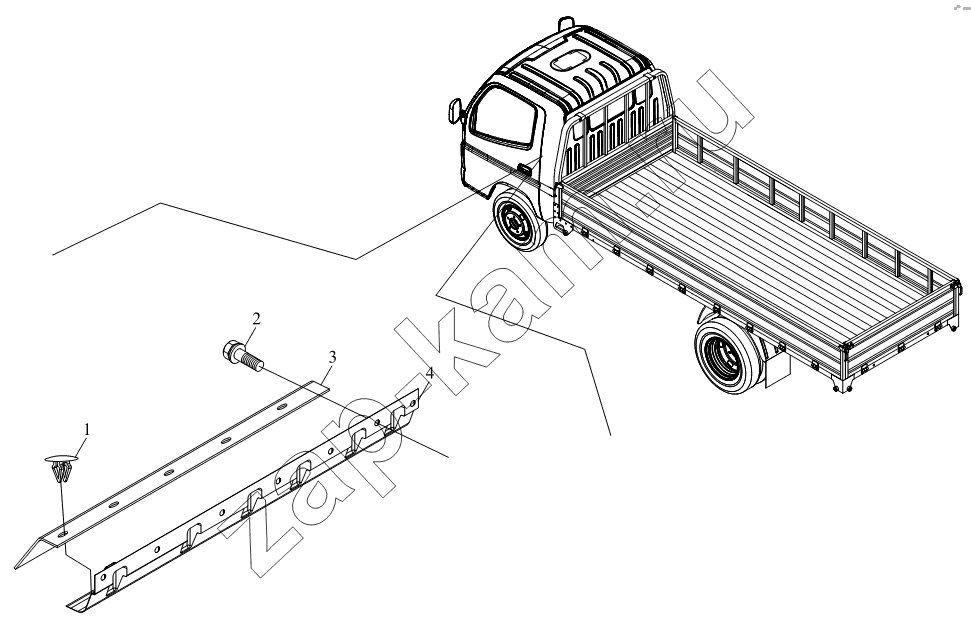 Схема/чертеж: 1SB2008260103 Остальные агрегаты / Foton BJ1041, BJ1069 (Ollin)