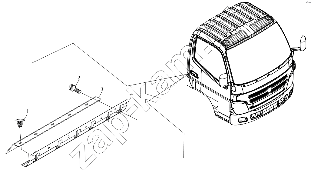 Схема/чертеж: 1SB1808260103 Остальные агрегаты / Foton BJ1041, BJ1069 (Ollin)