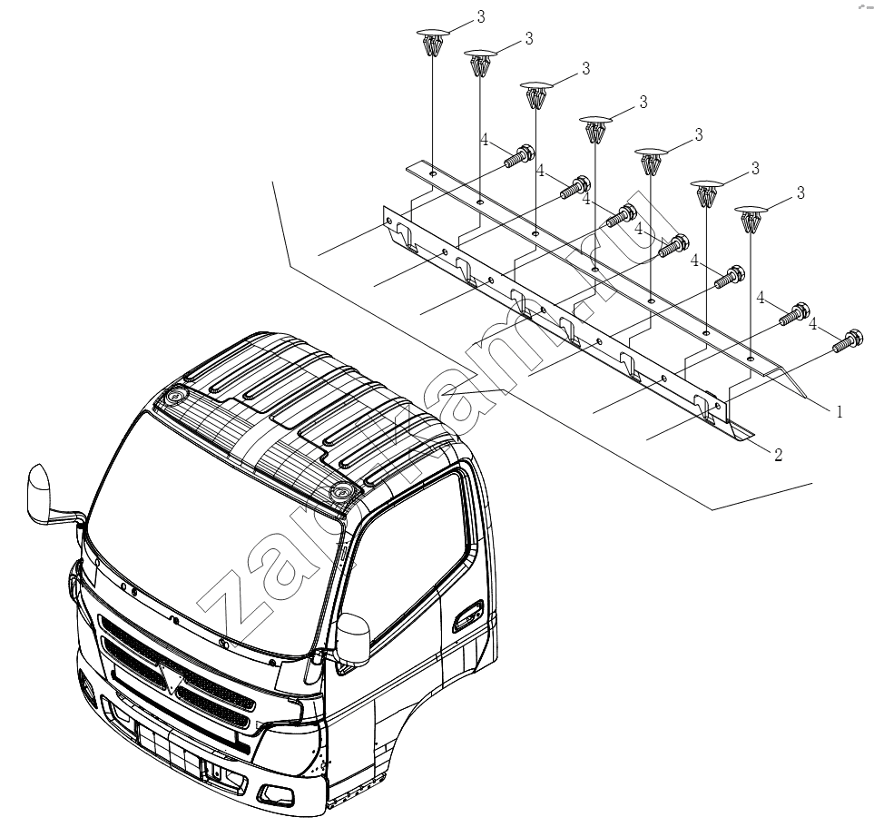 Схема/чертеж: 1SB2008260103 Другие аксессуары / Foton BJ1051, BJ1061 (Aumark)
