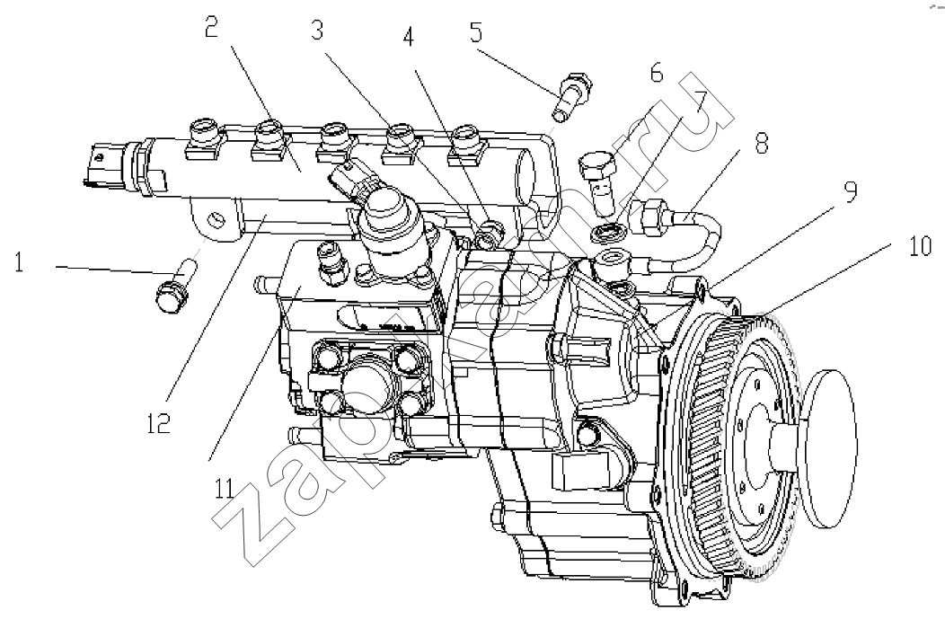 Схема/чертеж: 1S10591000115 Топливный насос / Foton Оllin Express I