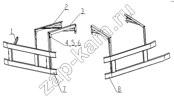 Схема/чертеж: Protective grill / Foton-BJ3251DLPJB