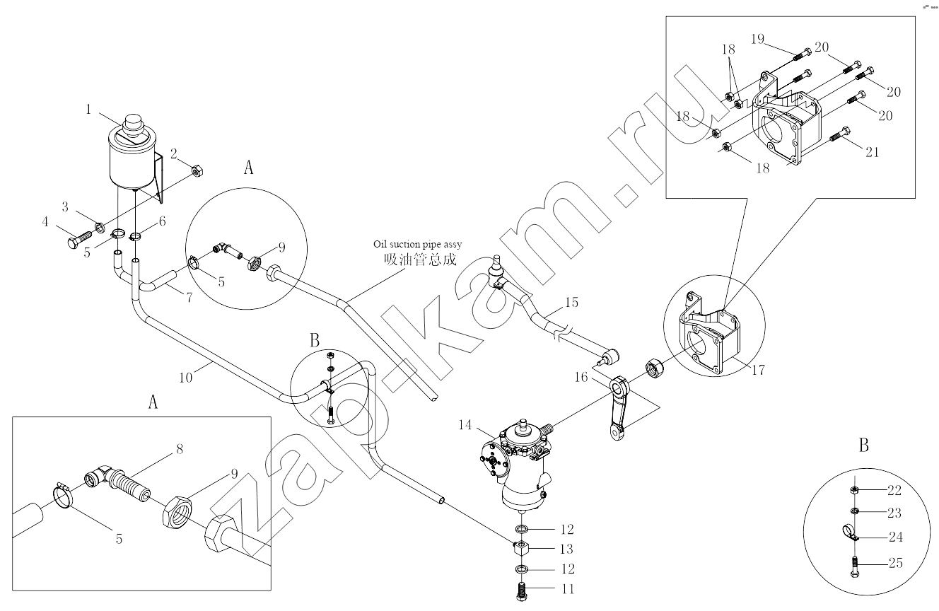 Схема/чертеж: 1S32533400401 Steering gear and accessories / Foton 3253DLPJE-0RZA01