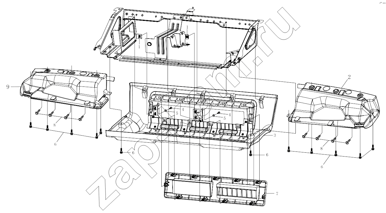Схема/чертеж: 1SB2498240404 Visor device / Foton 3253DLPJE-0RZA01