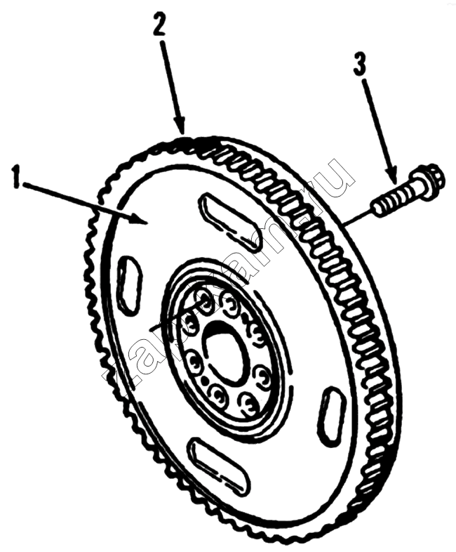 Схема/чертеж: 1S42591000201 Engine-flywheel / Foton 4189SLFKA-AEZA01