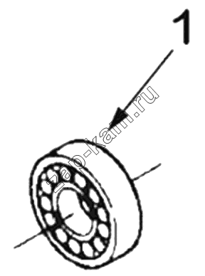 Схема/чертеж: 1S42591000201 Engine-flywheel bearing / Foton 4189SLFKA-AEZA01