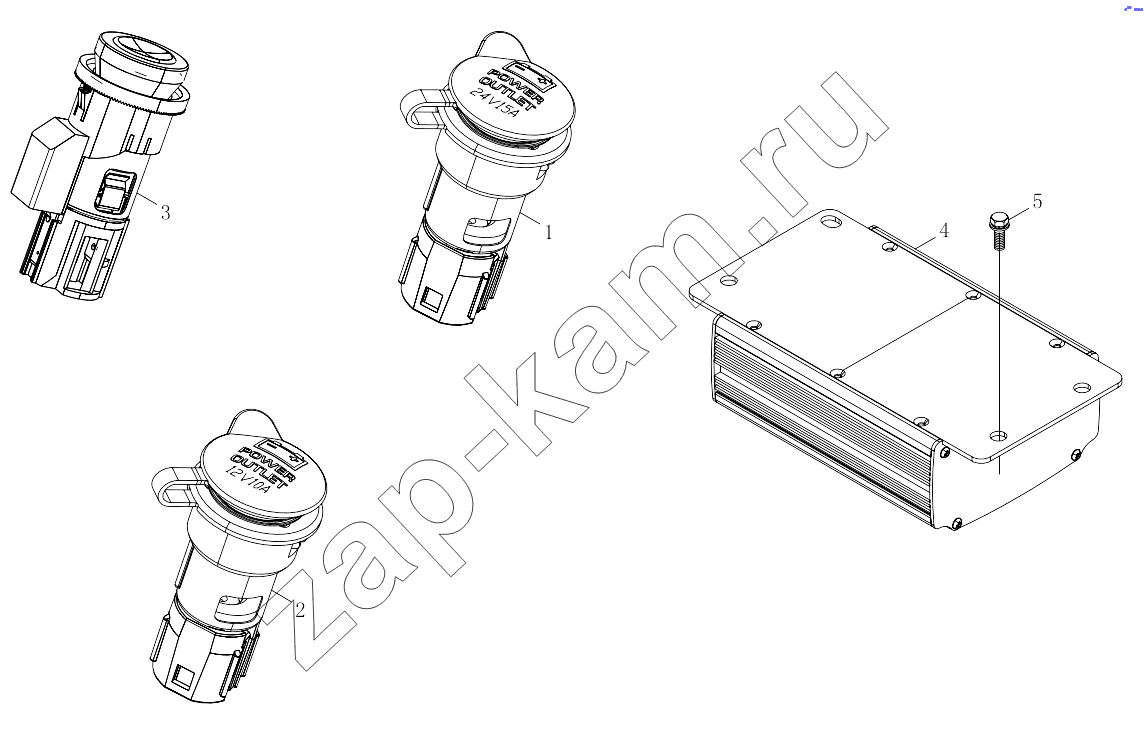 Схема/чертеж: 1SB2483780202 Electric accessories / Foton 4189SLFKA-AEZA01