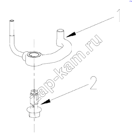 Схема/чертеж: 1S42591000201 Engine-piston cooling nozzle / Foton 4189SLFKA-AEZA01