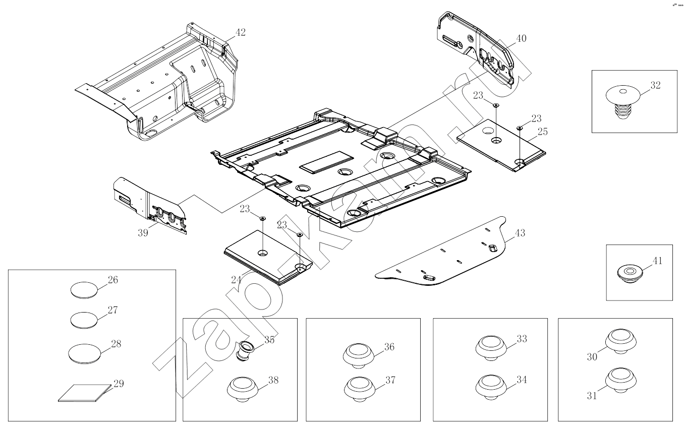 Схема/чертеж: 1SB2485130402 Soundproof, insulating, damping, sealing devices / Foton 4189SLFKA-AEZA01