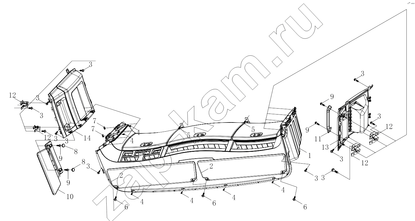 Схема/чертеж: 1SB2485730001 Overhead file cabinet / Foton 4189SLFKA-AEZA01