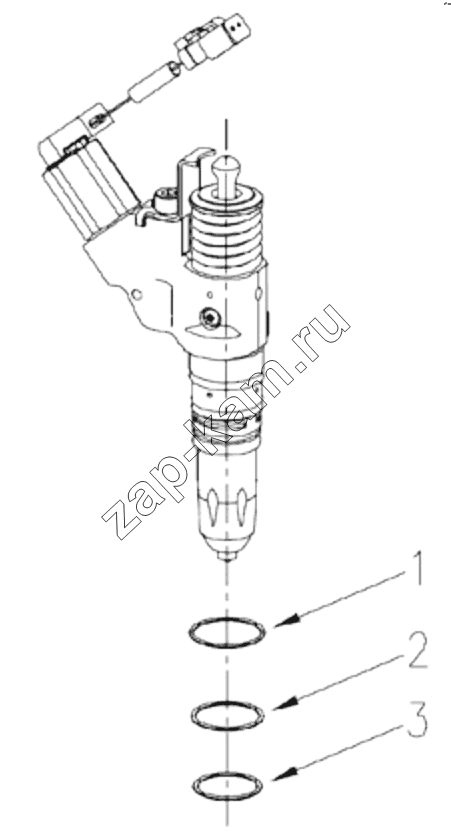 Схема/чертеж: 1S42591000201 Engine-injector assembly / Foton 4189SLFKA-AEZA01
