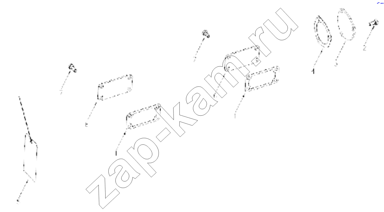 Схема/чертеж: 1S42591000201 Engine-oil port arrangement / Foton 4189SLFKA-AEZA01