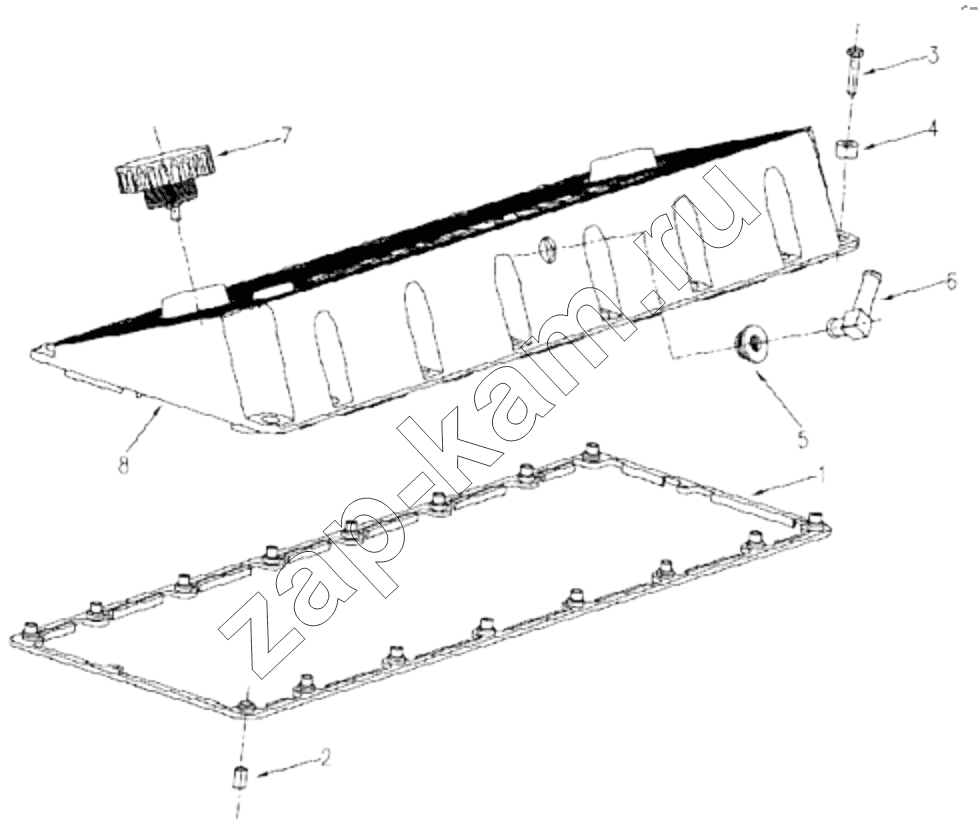 Схема/чертеж: 1S42591000201 Engine-valve chamber cover / Foton 4189SLFKA-AEZA01