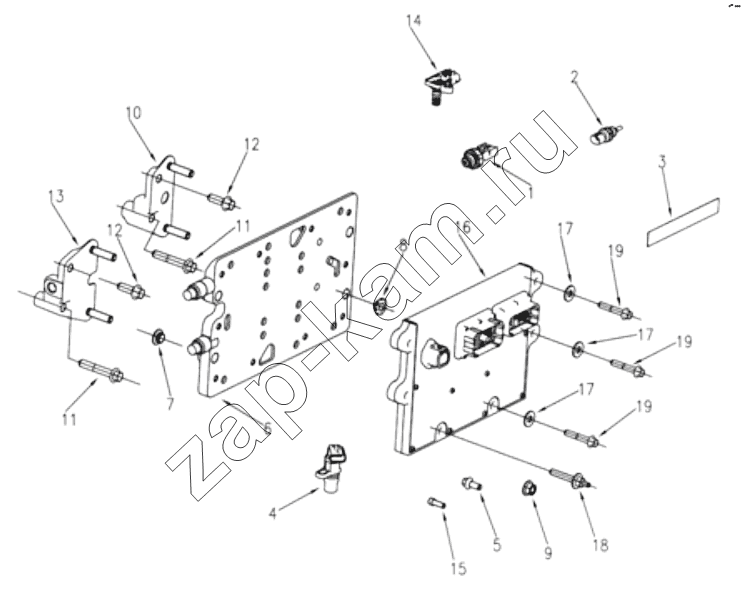 Схема/чертеж: 1S42591000201 Engine-engine control module / Foton 4189SLFKA-AEZA01