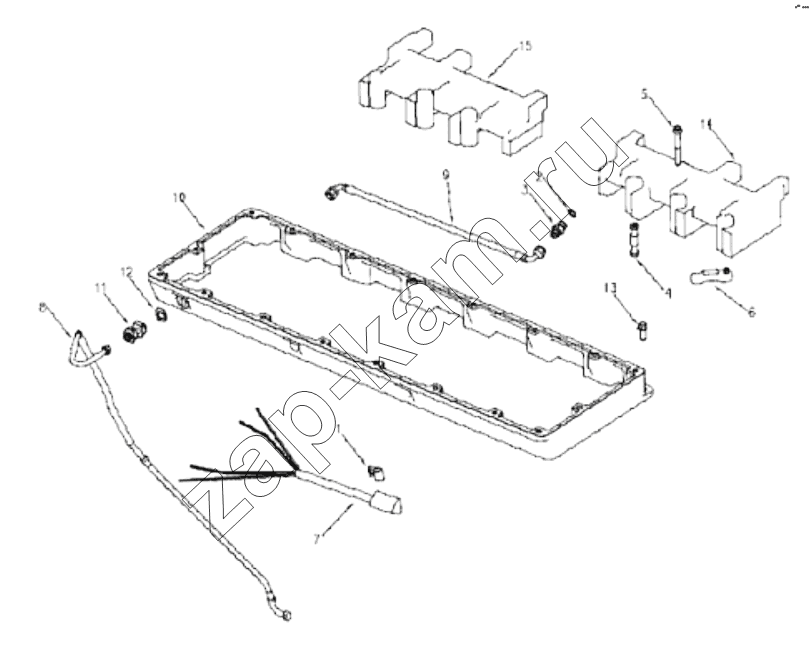 Схема/чертеж: 1S42591000201 Engine-engine brake / Foton 4189SLFKA-AEZA01