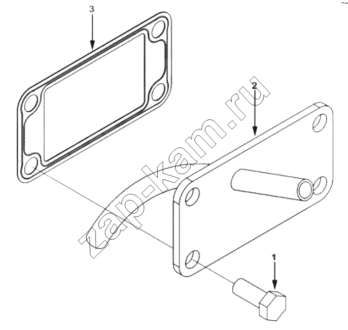 Схема/чертеж: 1S42591000201 Engine-manual hole cover / Foton 4189SLFKA-AEZA01