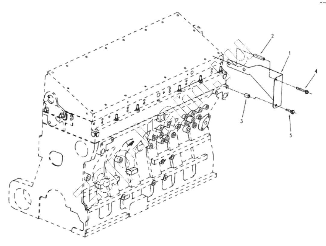 Схема/чертеж: 1S42591000201 Engine-thermal shroud, harness / Foton 4189SLFKA-AEZA01