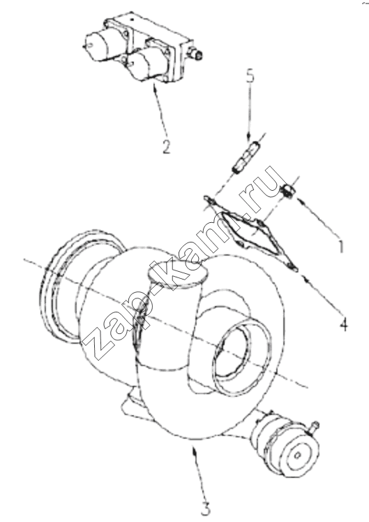 Схема/чертеж: 1S42591000201 Engine-booster / Foton 4189SLFKA-AEZA01