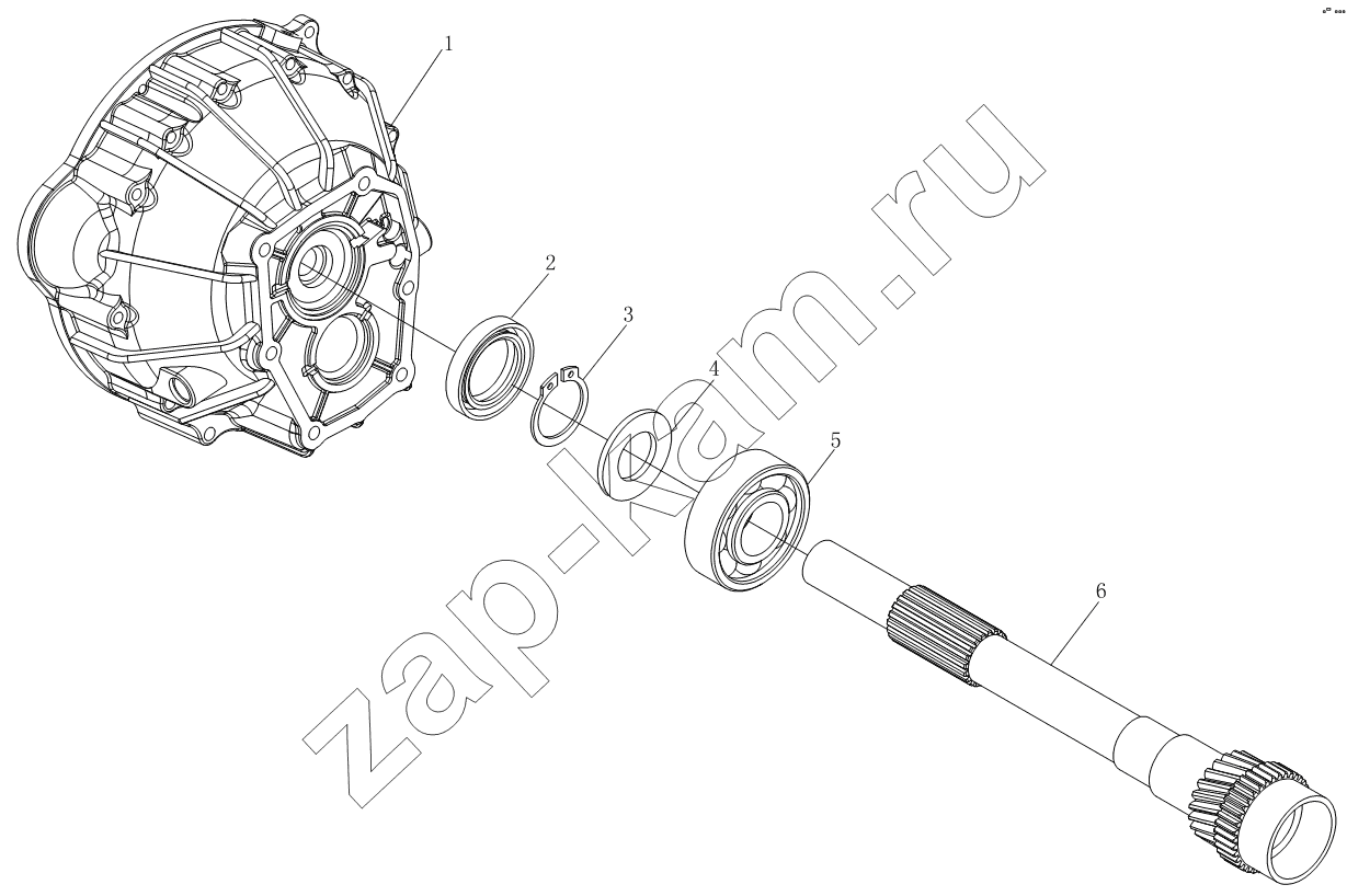 Схема/чертеж: Вариатор 1S10491710114 (JC528T2F)-1 / Foton BJ1039, BJ1049 (Aumark III)