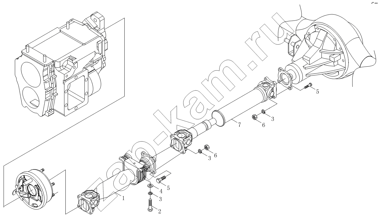 Схема/чертеж: Передаточный вал 1S10492200101 / Foton BJ1039, BJ1049 (Aumark III)