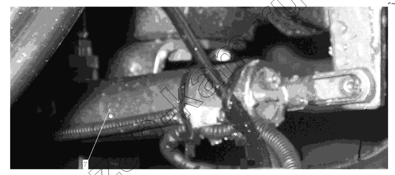 Схема/чертеж: Transmission lock work cyclinder / HOWO Howo A7 8x4