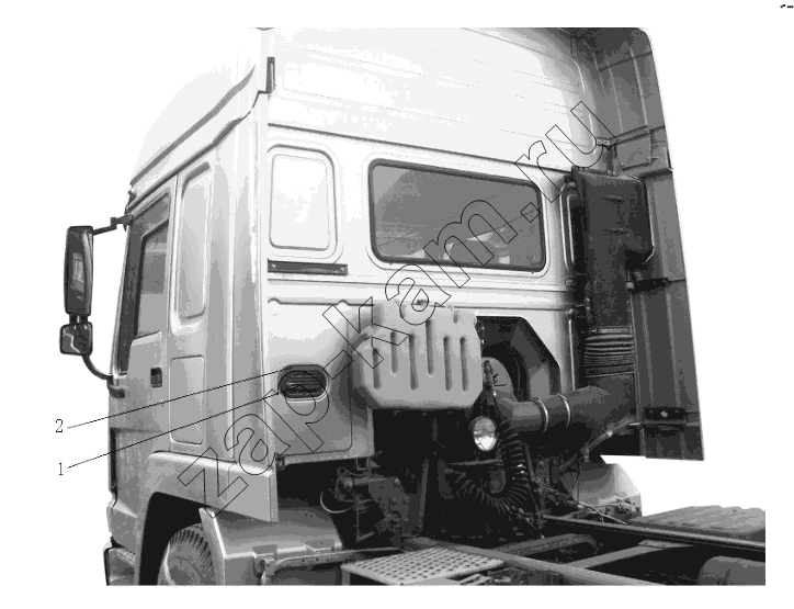 Схема/чертеж: Cab interchangeable part / HOWO Howo A7 8x4