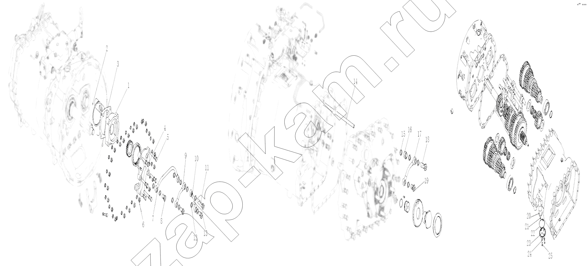 Схема/чертеж: Oil pump and pipe component / HOWO Howo A7 8x4
