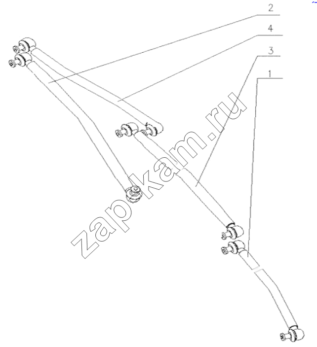 Схема/чертеж: Steering pull ring / HOWO Howo A7 8x4