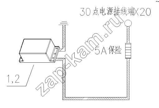 Схема/чертеж: Over volts warning device / HOWO Howo A7 8x4