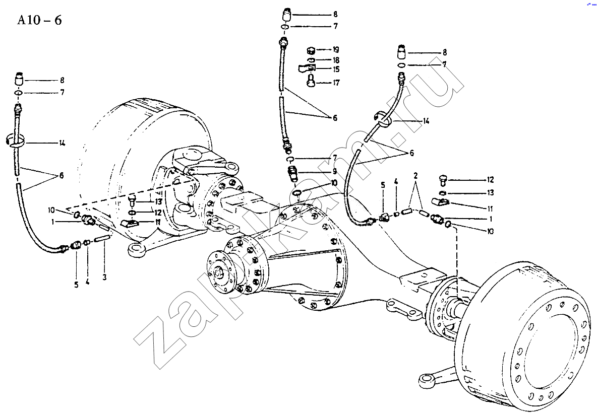 Схема/чертеж: INTEGRATED BREATHER (A10-6) / HOWO Sinotruck (полный)