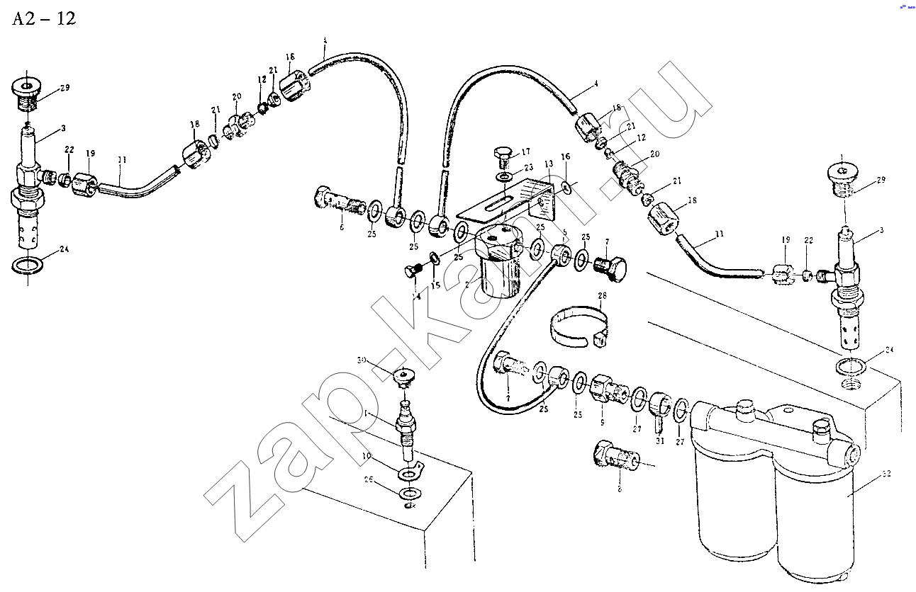 Схема/чертеж: WD618 FLAME STARTING SYSTEM (A2-12) / HOWO Sinotruck (полный)