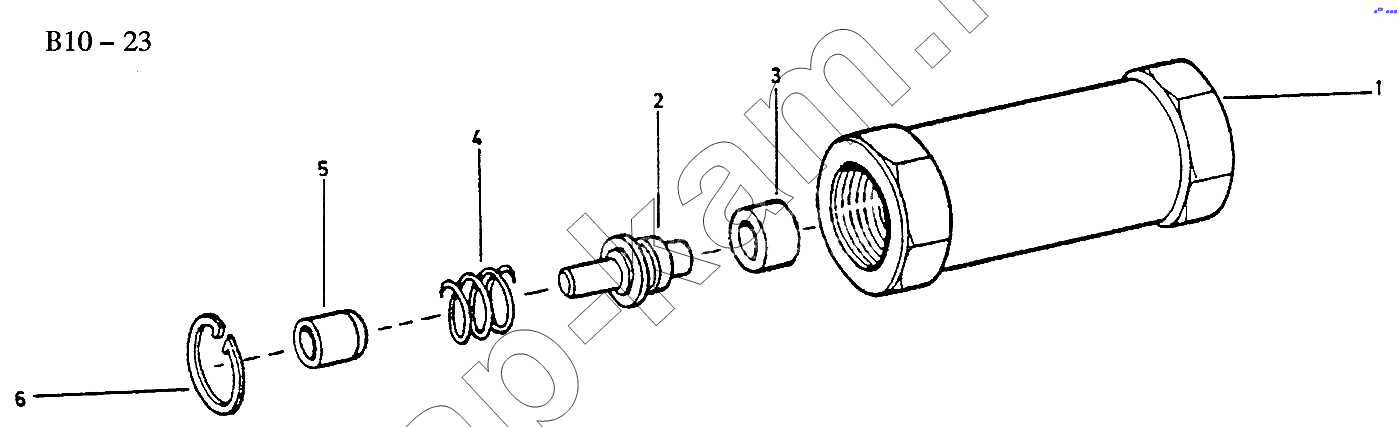 Схема/чертеж: CHECK VALVE (B10-23) / HOWO Sinotruck (полный)