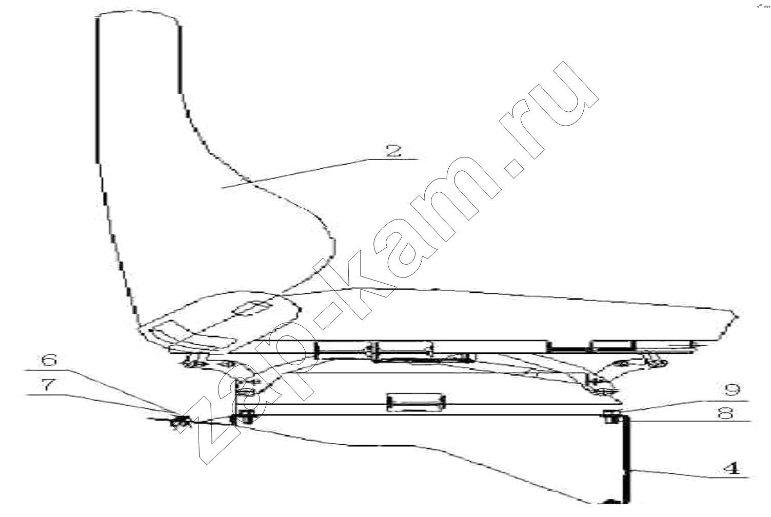 Схема/чертеж: Left seat / HOWO ZZ3327N3647C-N2WA