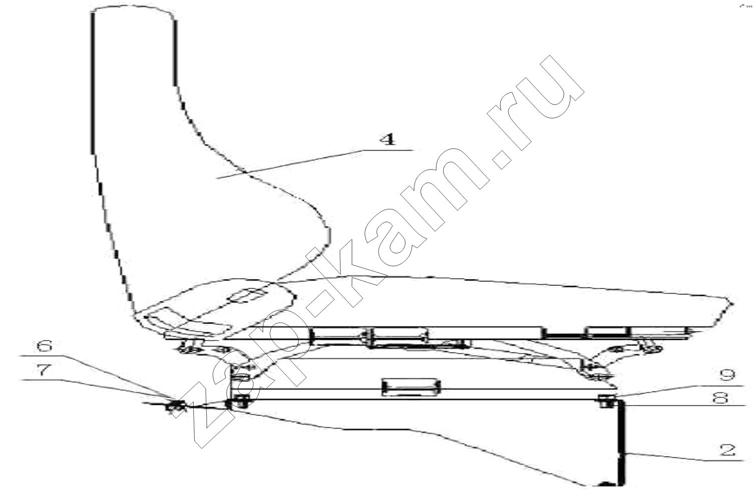 Схема/чертеж: Right seat / HOWO ZZ3327N3647C-N2WA