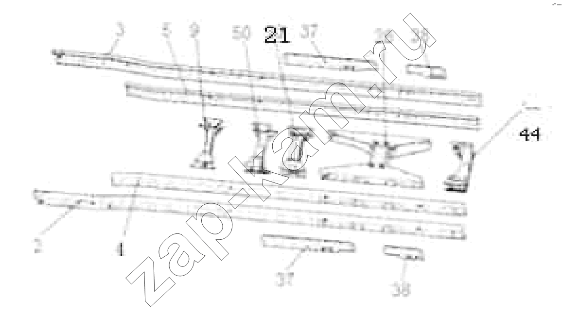 Схема/чертеж: Chassis Frame Assy / HOWO ZZ3327N3647C-N2WA
